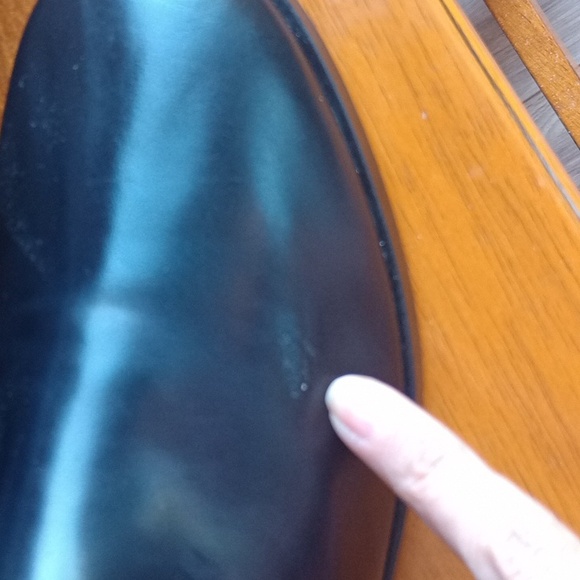 Madewell Black Patten Leather Knee-High Riding Boots Size 11 - Picture 6 of 15